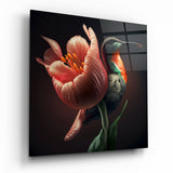 Quadro in vetro Tropical Beauties || Collezione Designer - 40x40 cm