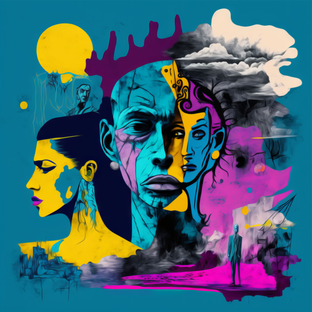 Arte de pared de vidrio de Mente di Picasso || Collezione di designer