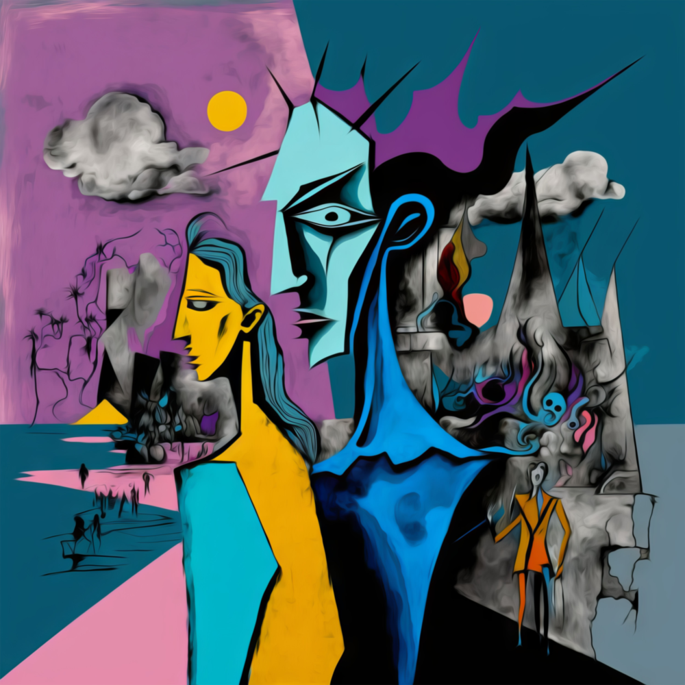 Arte de pared de vidrio de Mente di Picasso || Collezione di designer