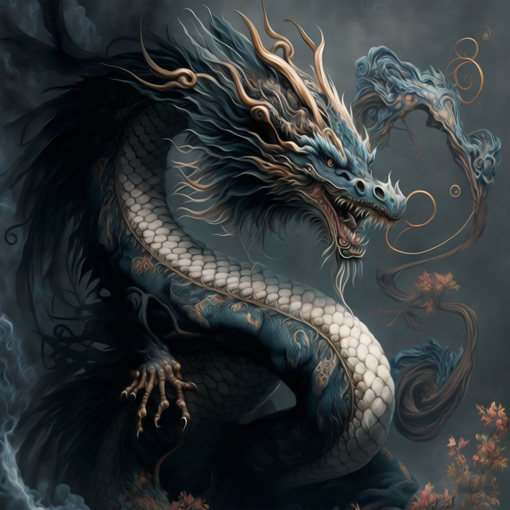 Dragon's Roar Glass Wall Art  || Designers Collection