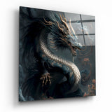 Glasbild Dragon's Roar || Designer-Kollektion - 40x40 cm