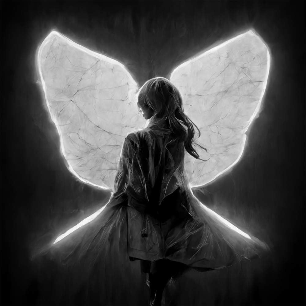 Arte de pared de vidrio de Io volando || Collezione di designer