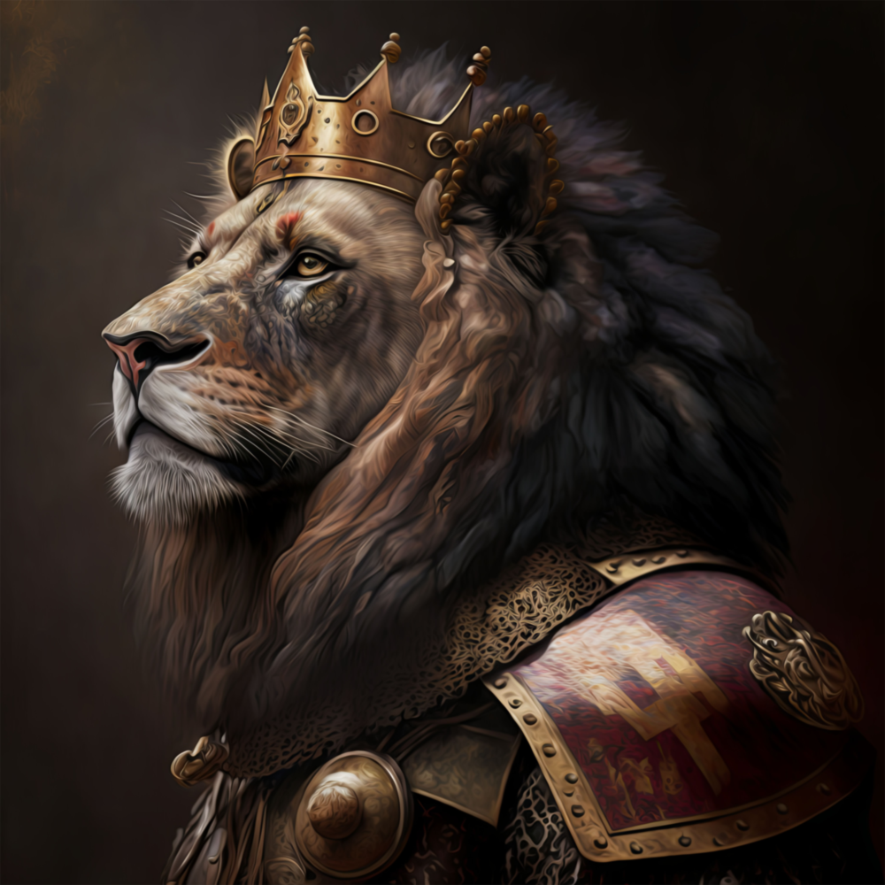 Lion King Glass Wall Art  || Designer Collection