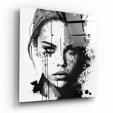 Cuadro de cristal Woman || Colección de diseñadores - 40x40 cm