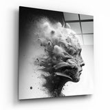 Quadro in vetro Smoked Thoughts || Collezione Designer - 40x40 cm
