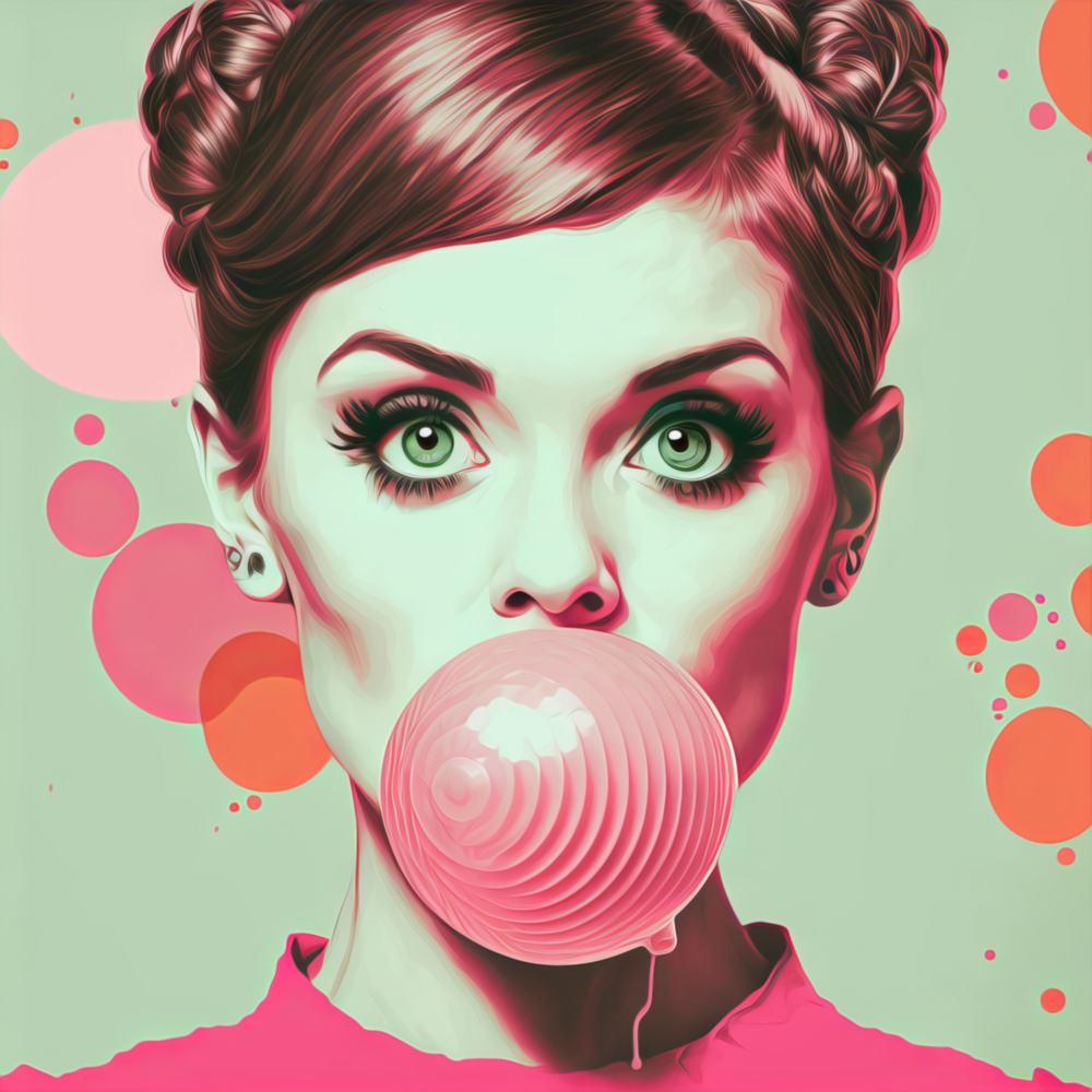 Arte della parete di vetro Audrey Hepburn || Collezione di designer