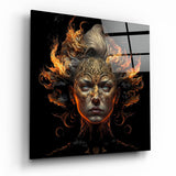 Tableau en verre The Wrath of the Woman || Collection Designers - 40x40 cm