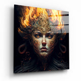 Quadro in vetro The Wrath of the Woman || Collezione Designer - 40x40 cm