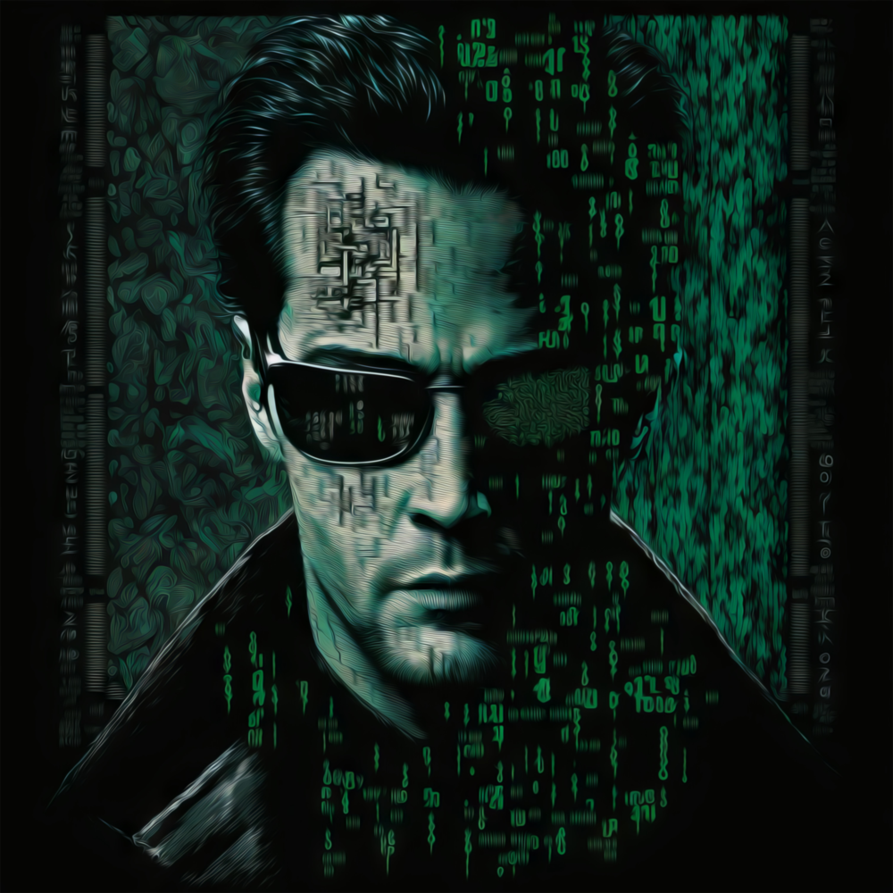 Arte de pared de vidrio de Matrix || Collezione di designer