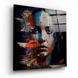 Quadro in vetro Woman || Collezione Designer - 40x40 cm