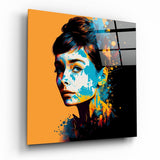 Glasbild Pop Art Elegant Classic Starlet || Designer-Kollektion - 40x40 cm