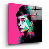 Cuadro de cristal Pop Art Elegant Classic Starlet || Colección de diseñadores - 40x40 cm