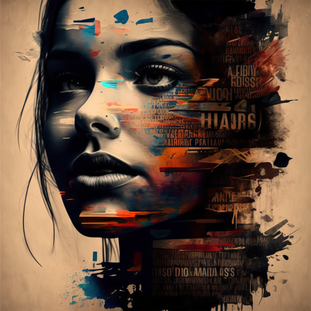 Arte de pared de vidrio de Donna || Collezione di design