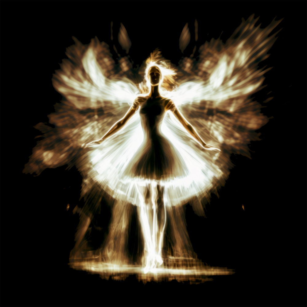 Arte de pared de vidrio de Flame Dancer || Collezione designer