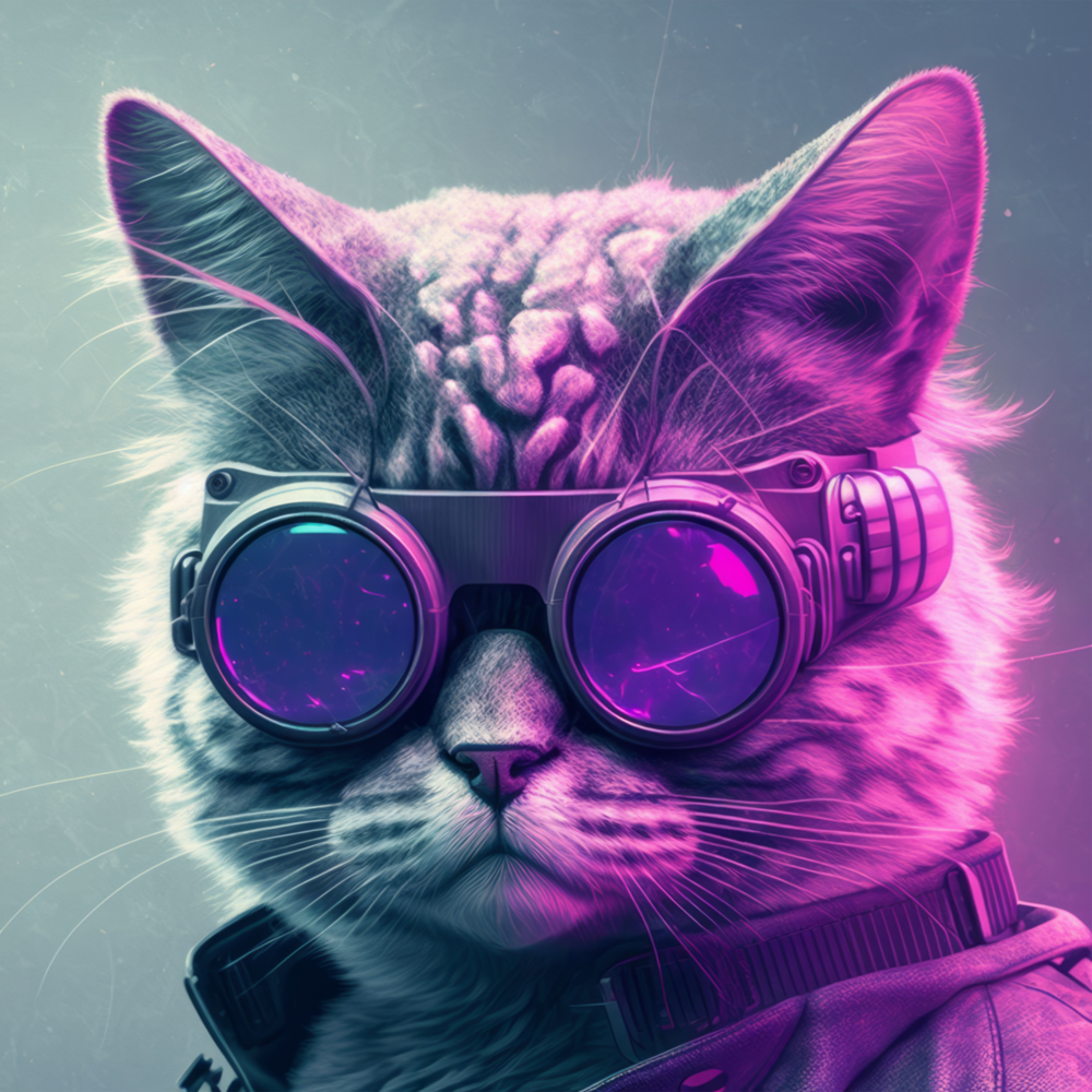 Arte de pared de vidrio de Il gatto || Collezione designer