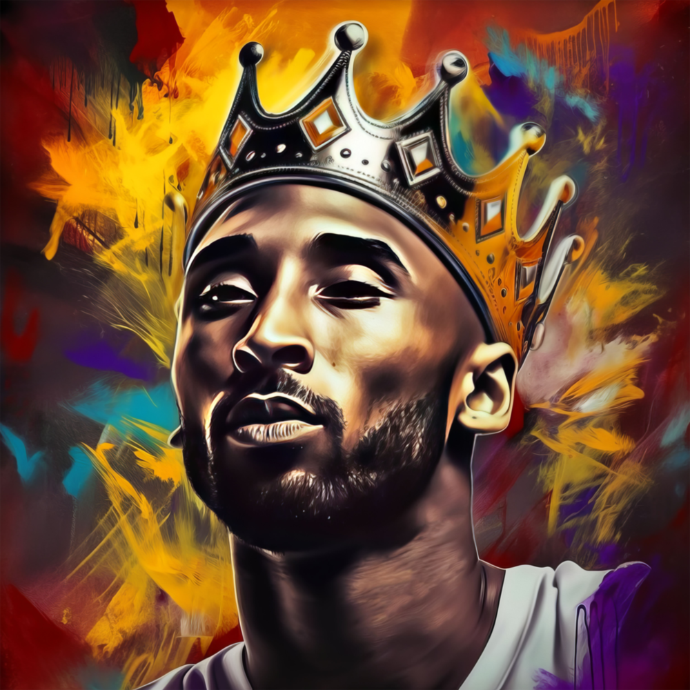 Arte della parete di vetro Kobe Bryant || Collezione designer
