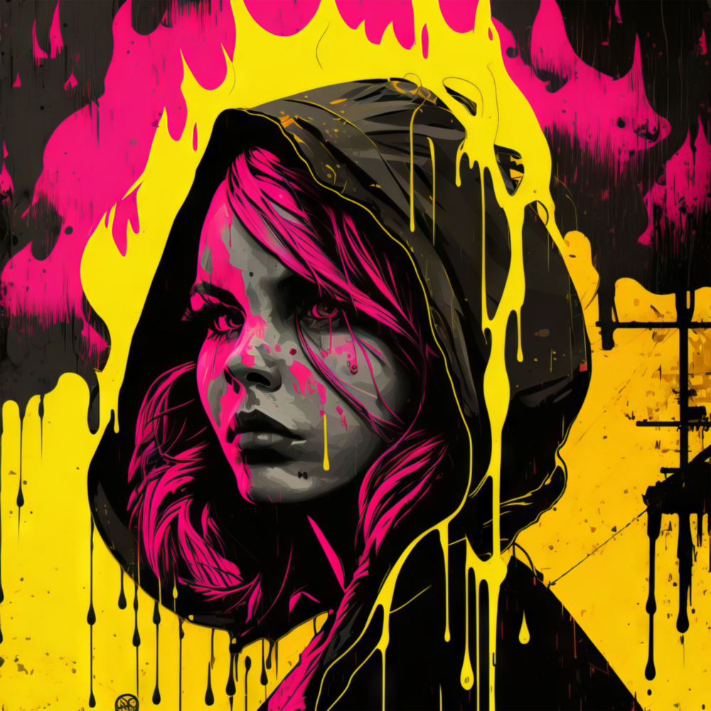 Frau || Designer -Sammlung Glasbild