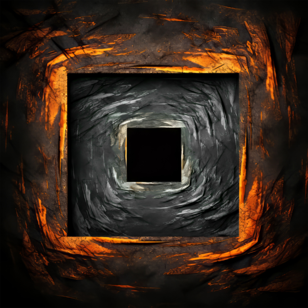 Arte de pared de vidrio de Foro quadrato