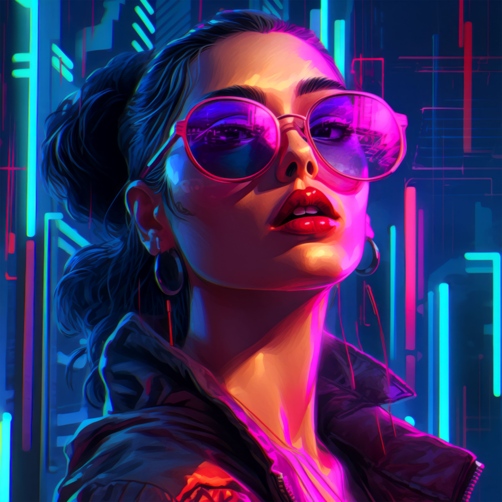 Arte della parete di vetro Ragazza