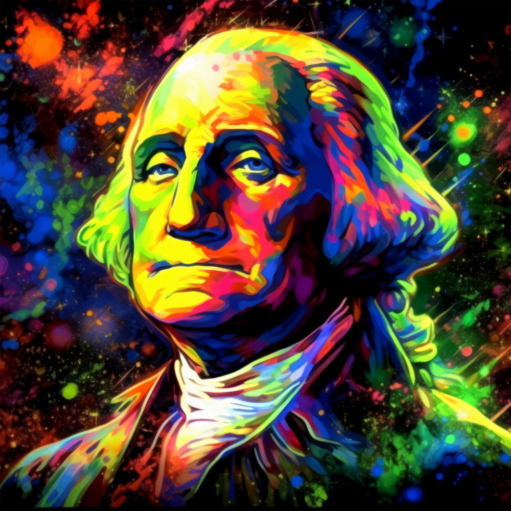 Arte de pared de vidrio de Benjamin Franklin