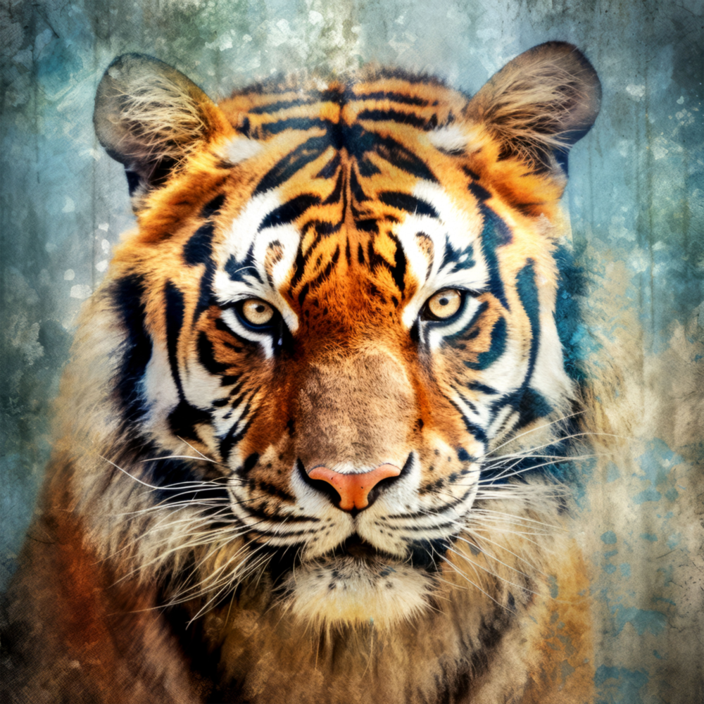 Tiger Glass Wall Art