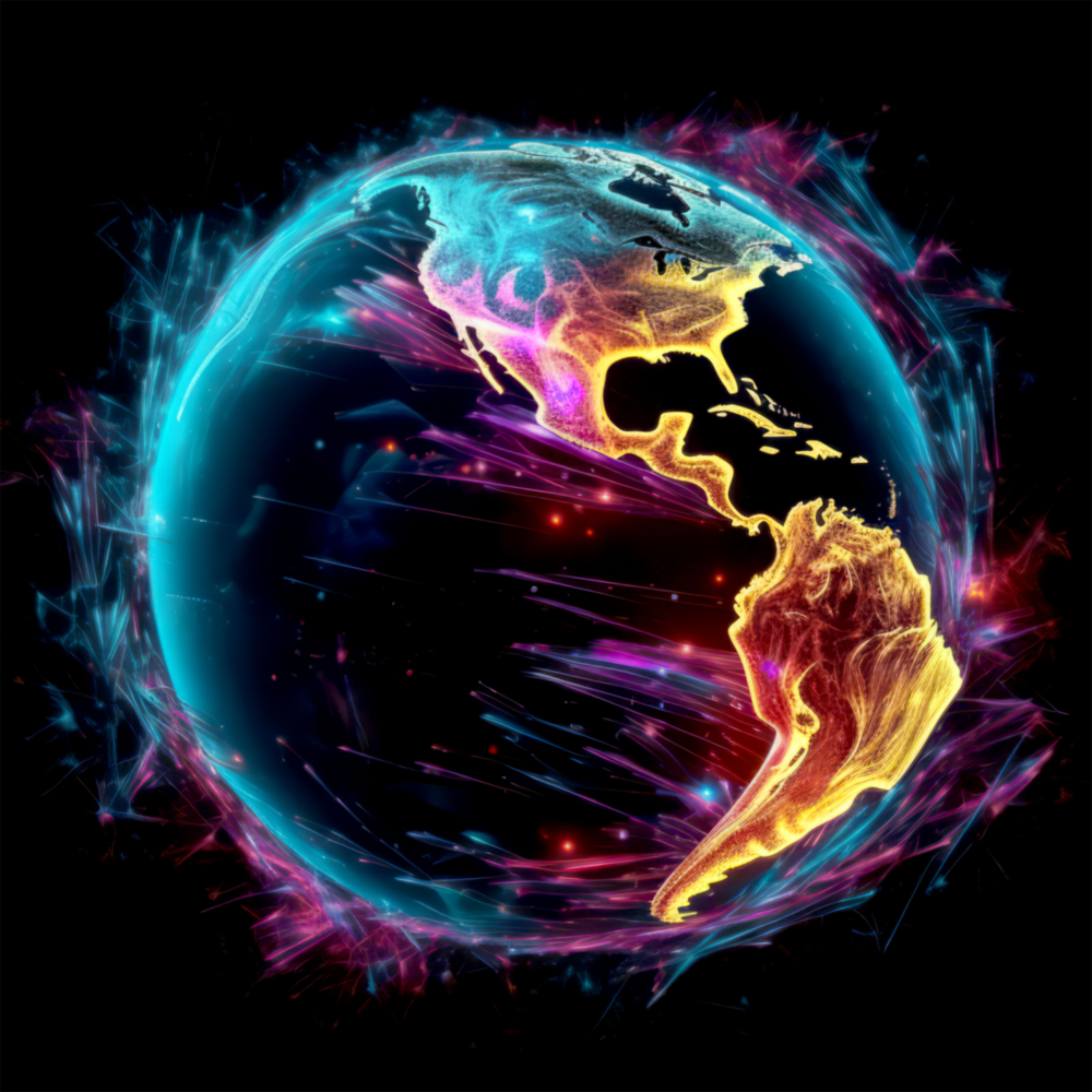 Arte della parete di vetro Mondo