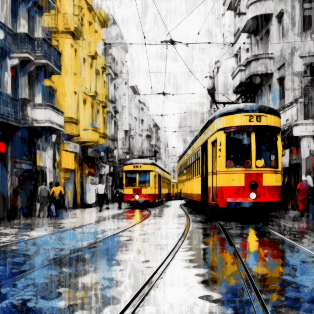 Arte de pared de vidrio de Istiklal Street