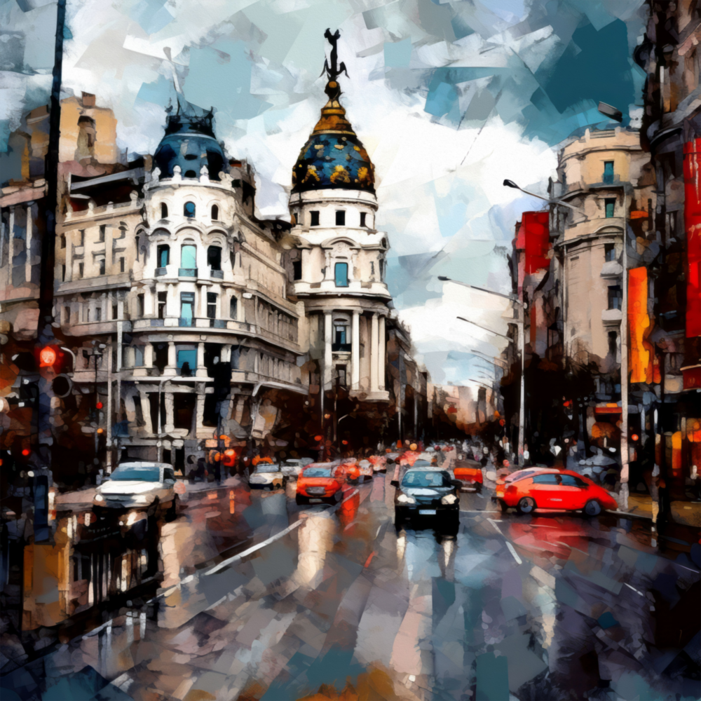 Arte de pared de vidrio de Spagna