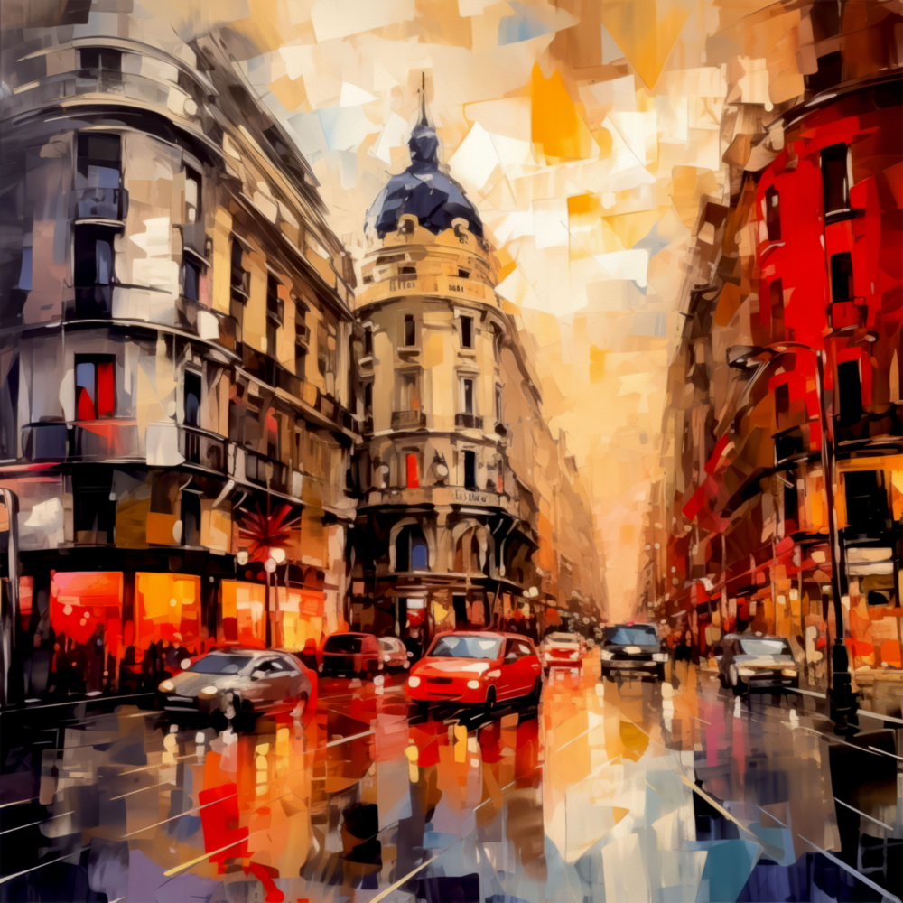 Arte de pared de vidrio de Spagna