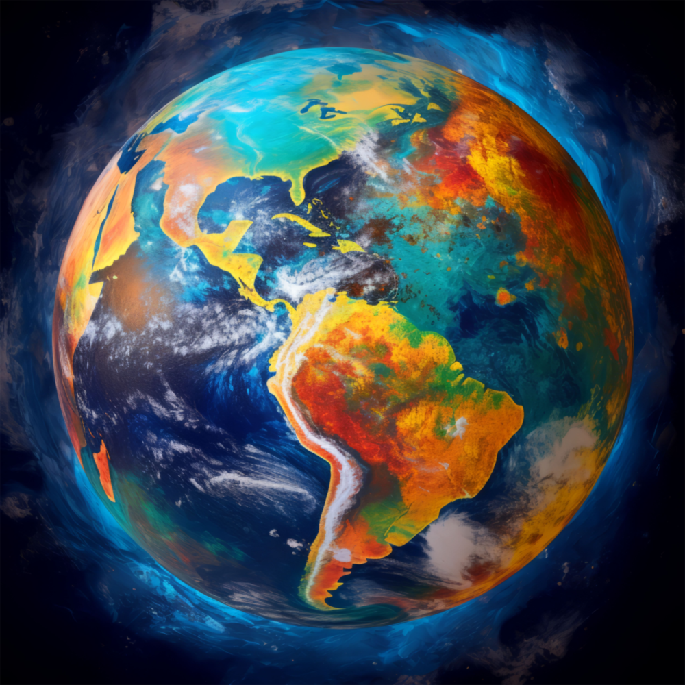 Arte de pared de vidrio de Terra || Collezione di designer