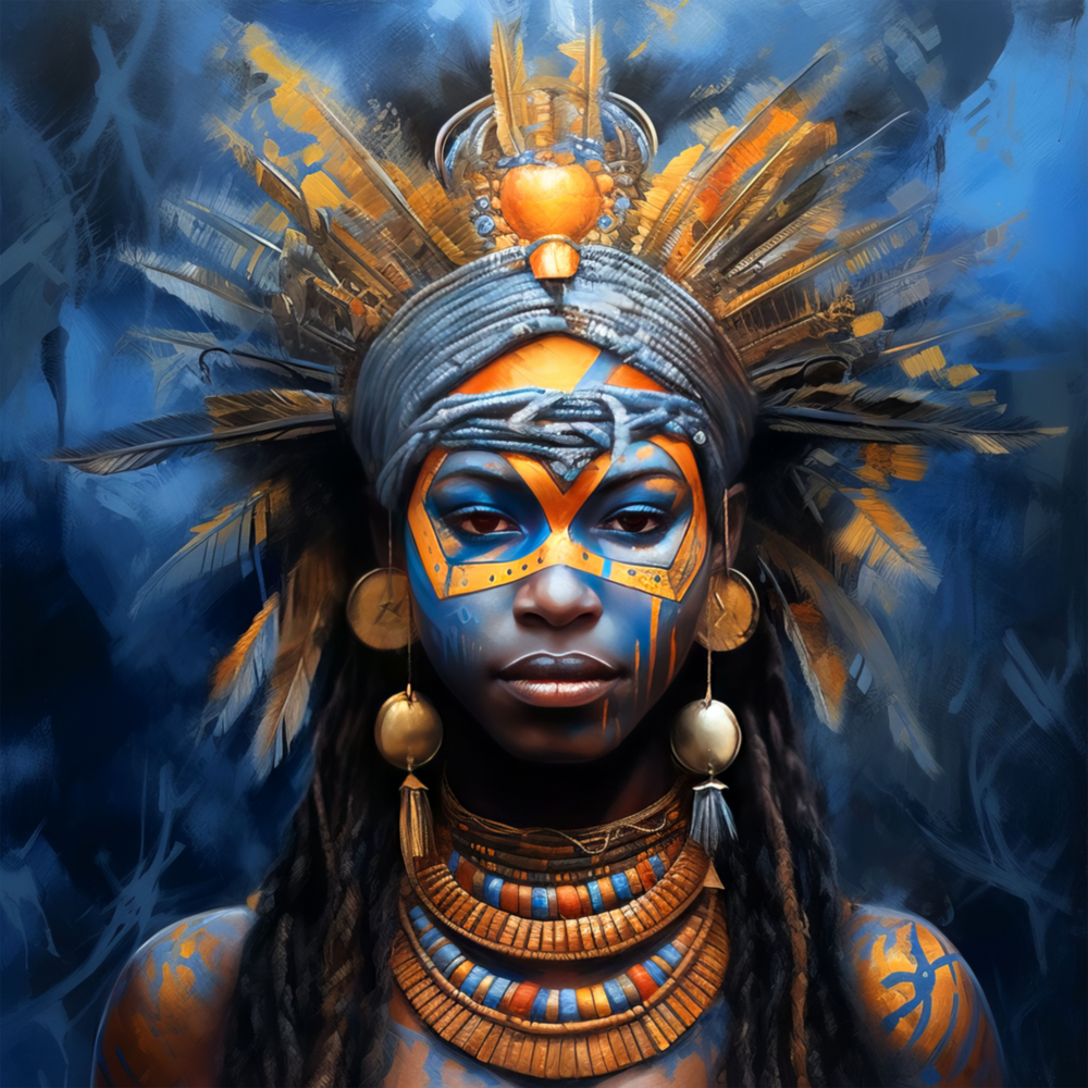 Frau || Designer -Sammlung Glasbild