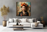 Frida Kahlo Glass Wall Art|| Designer Collection