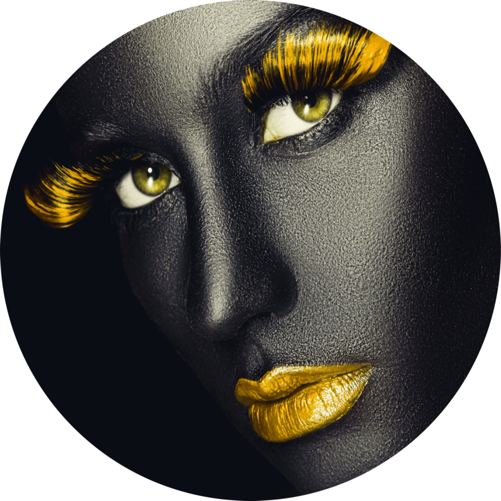 Arte della parete di vetro Occhi colorati