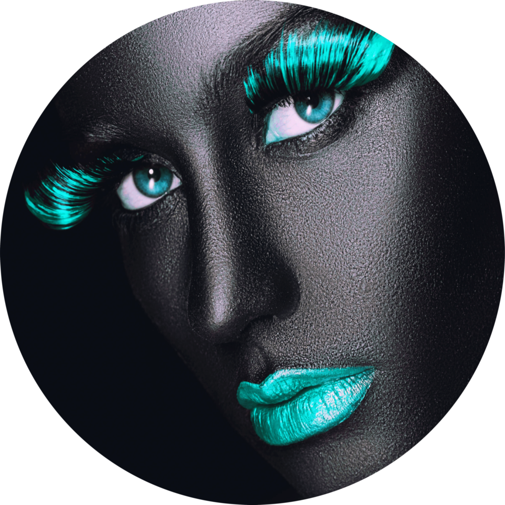 Colored Eyes Glass Wall Art