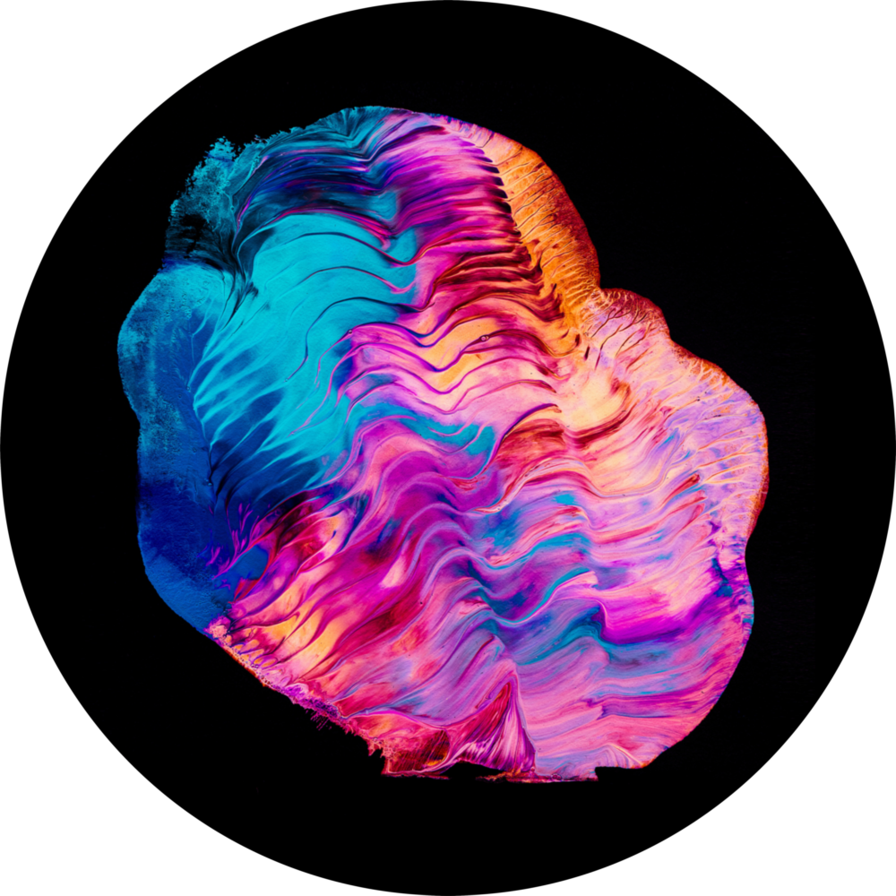 Abstract Glass Wall Art