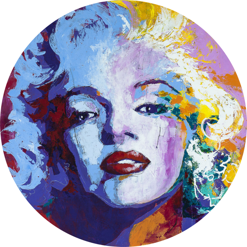 Marilyn Monroe Glasbild