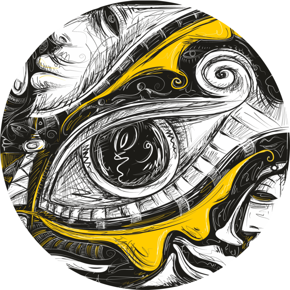 Arte de pared de vidrio de Ojo