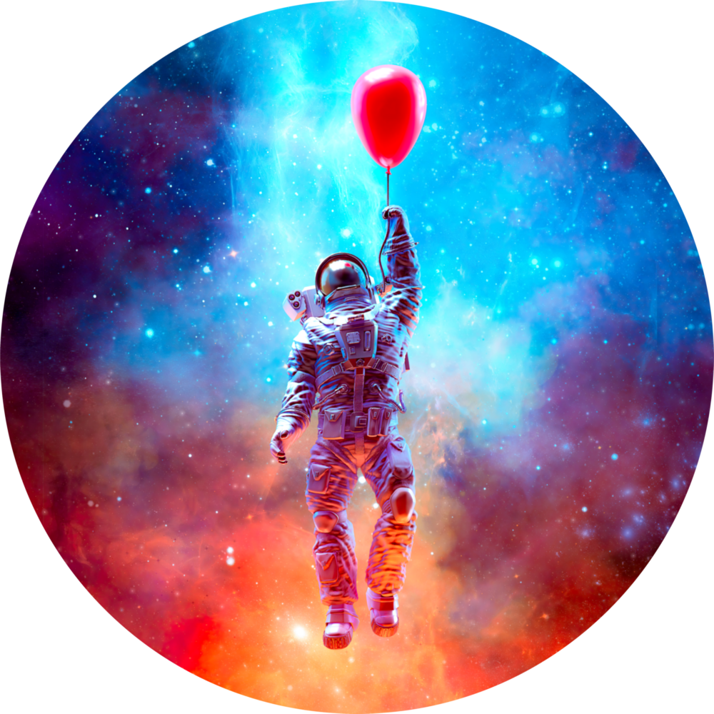 Astronaute Impression sur verre