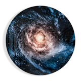 Galaxia Espiral Azul cuadro de cristal - 60x60 cm