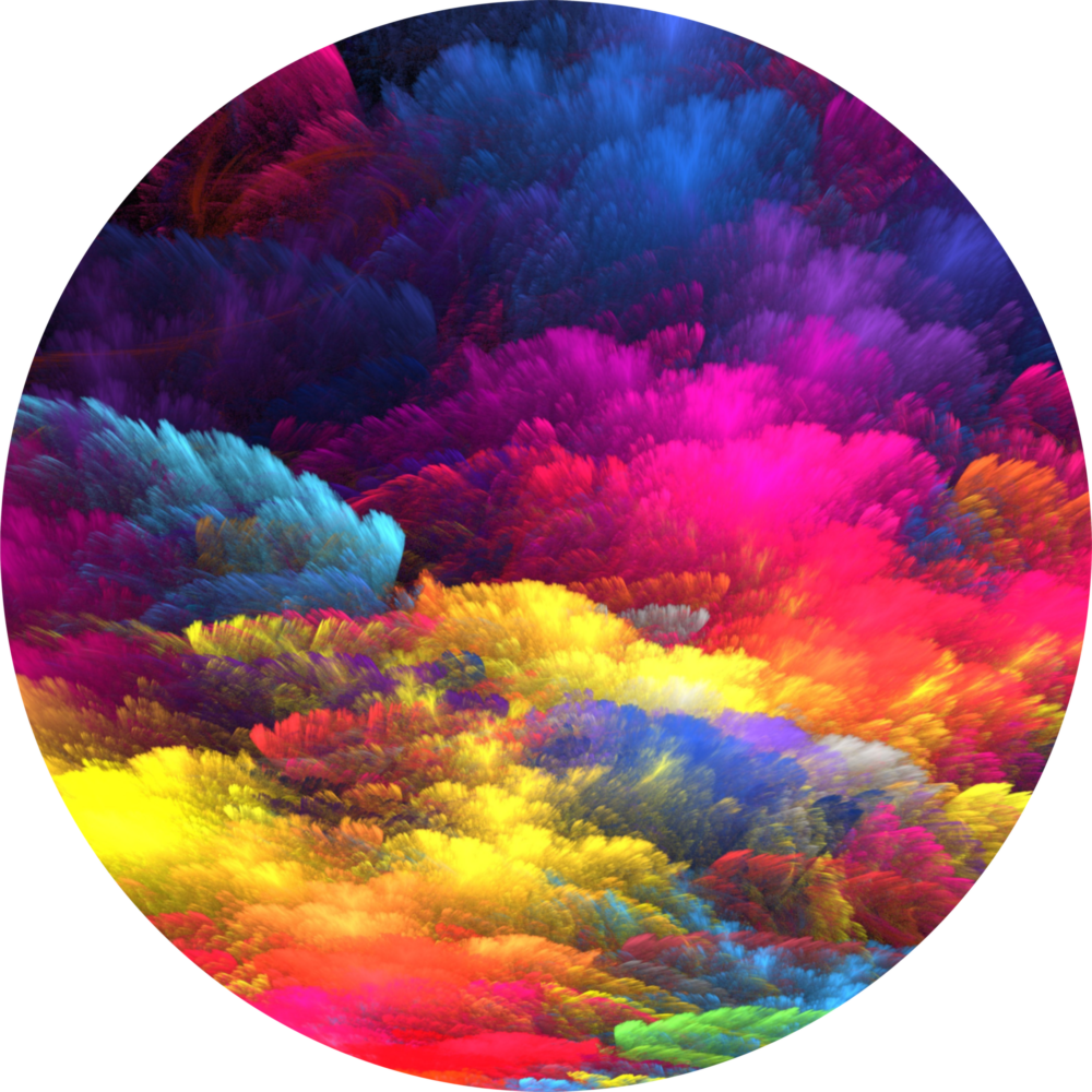 Color Explosion Glass Wall Art