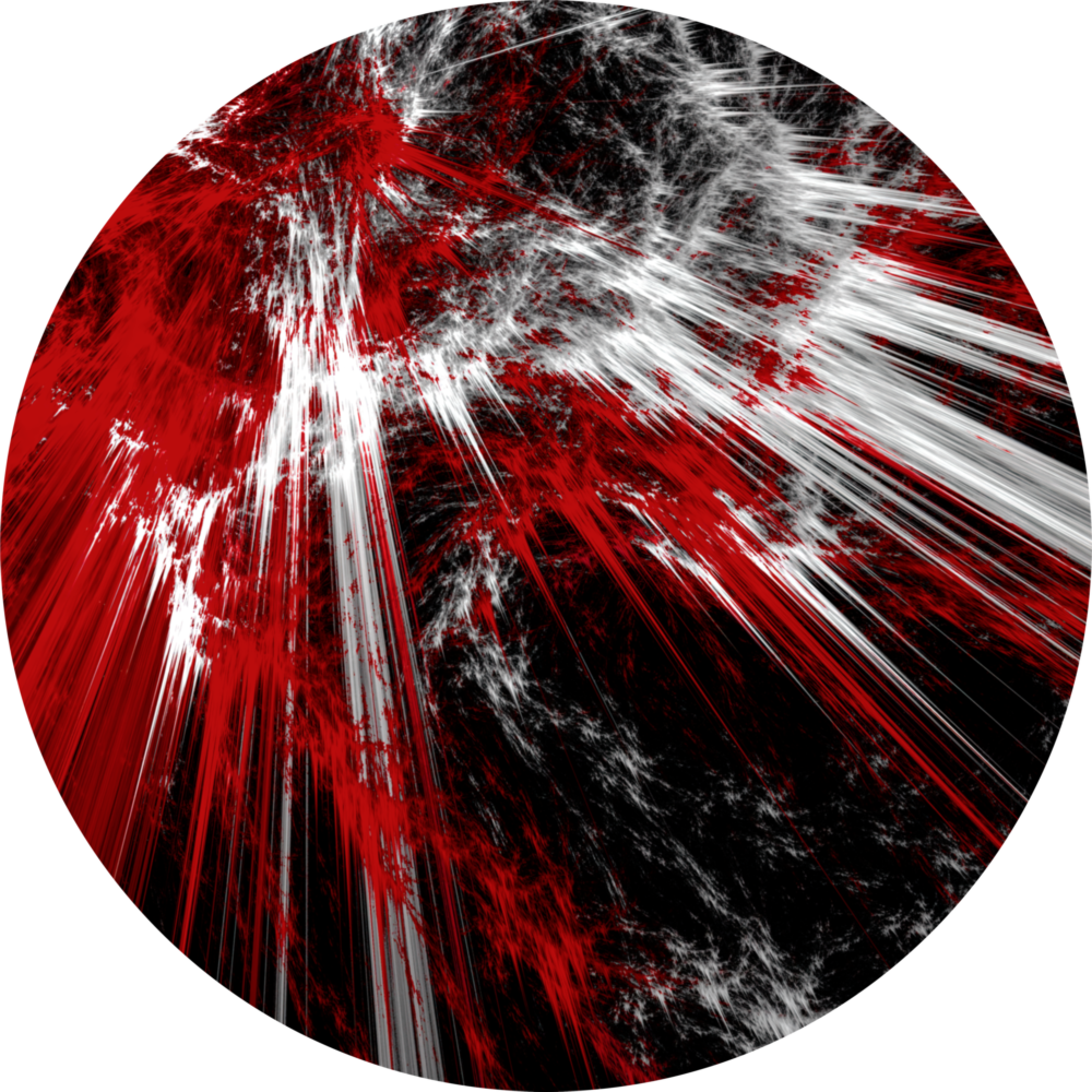 Arte della parete di vetro Esplosione rossa