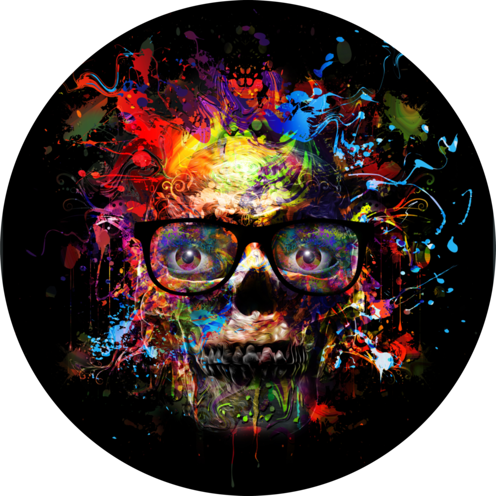 Skull Glass Wall Art