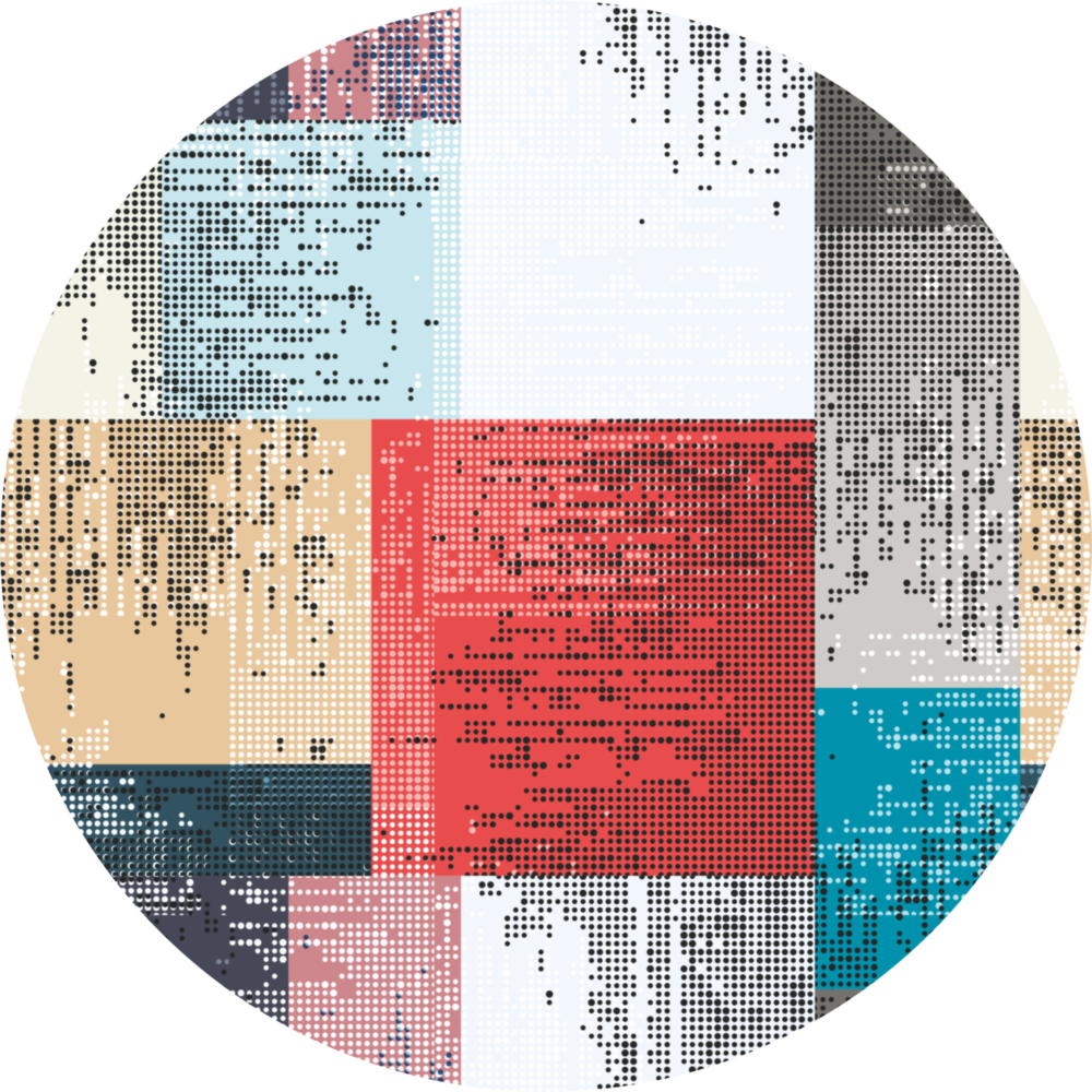 Squares Glass Wall Art