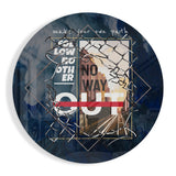 Glasbild Worte – Geh deinen Weg - 60x60 cm