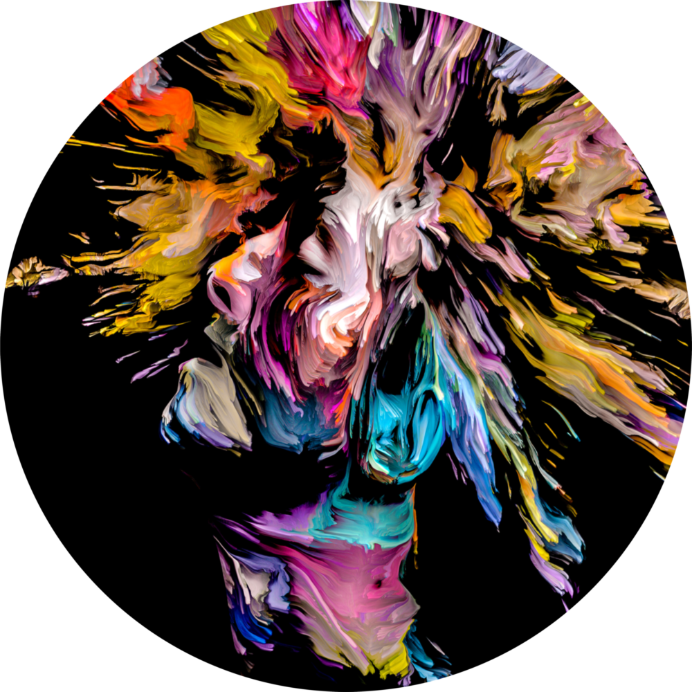 Arte de pared de vidrio de Danza del espíritu