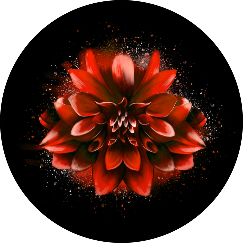 Fleur Impression sur verre