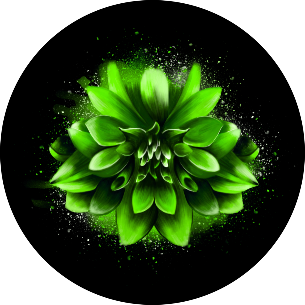 Fleur Impression sur verre