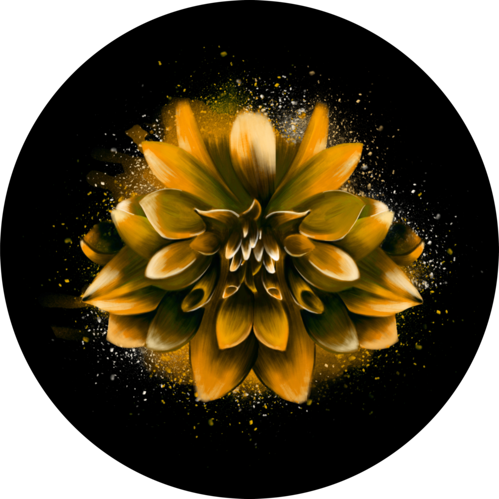 Flower Glass Wall Art