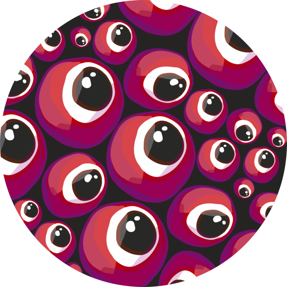 Böse Augenperle Glasbild