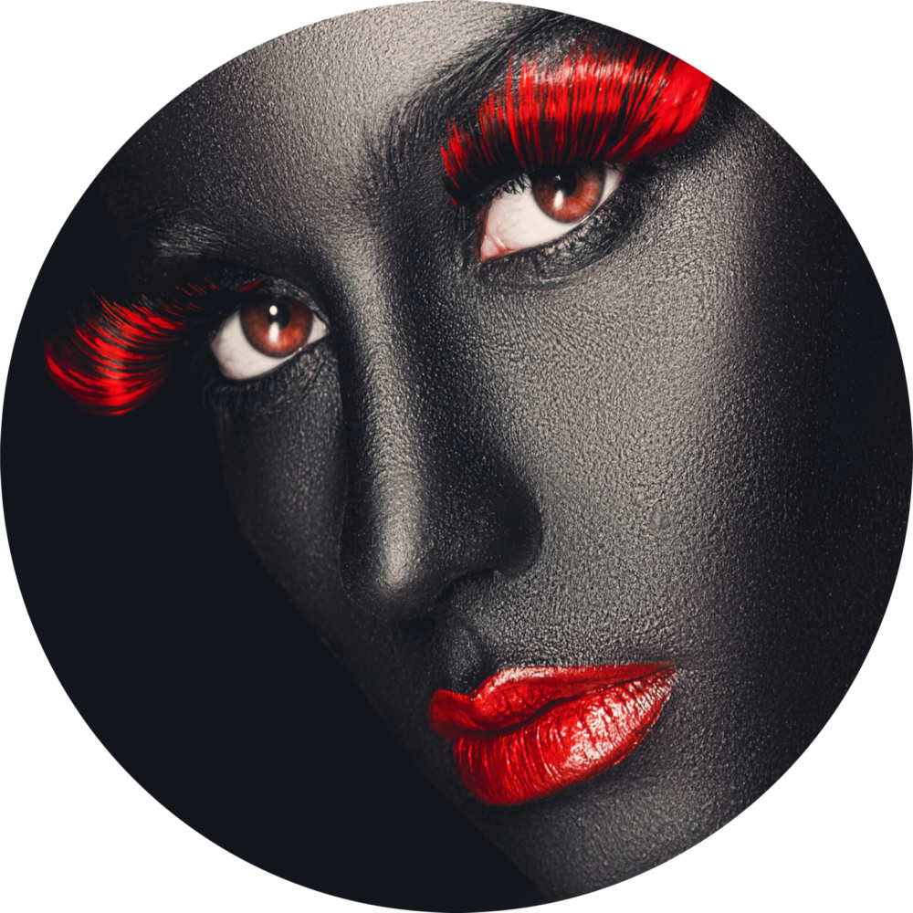 Arte de pared de vidrio de Ojos de color